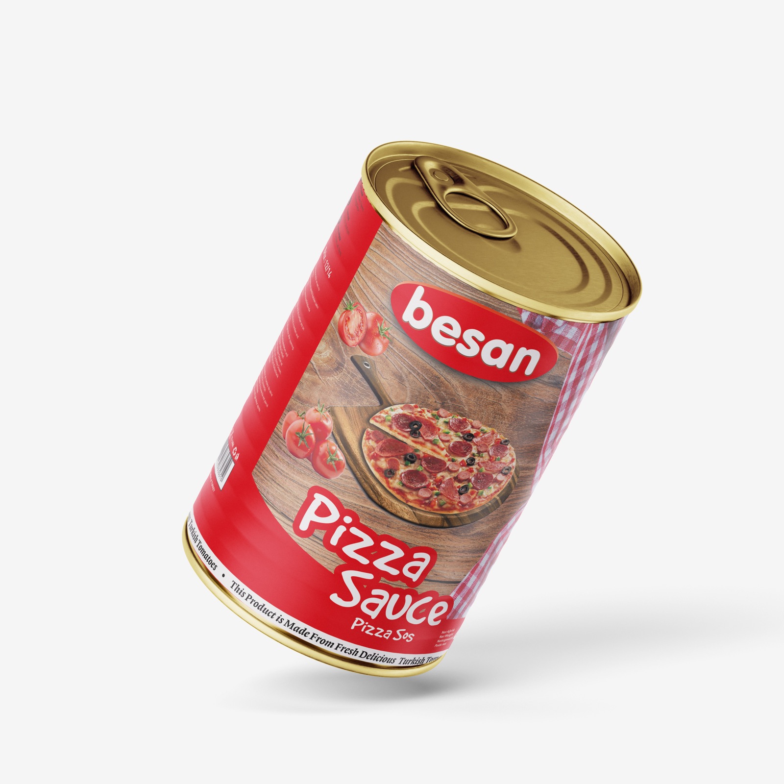 Besan pizza sos konserve etiketi — Galeri 2