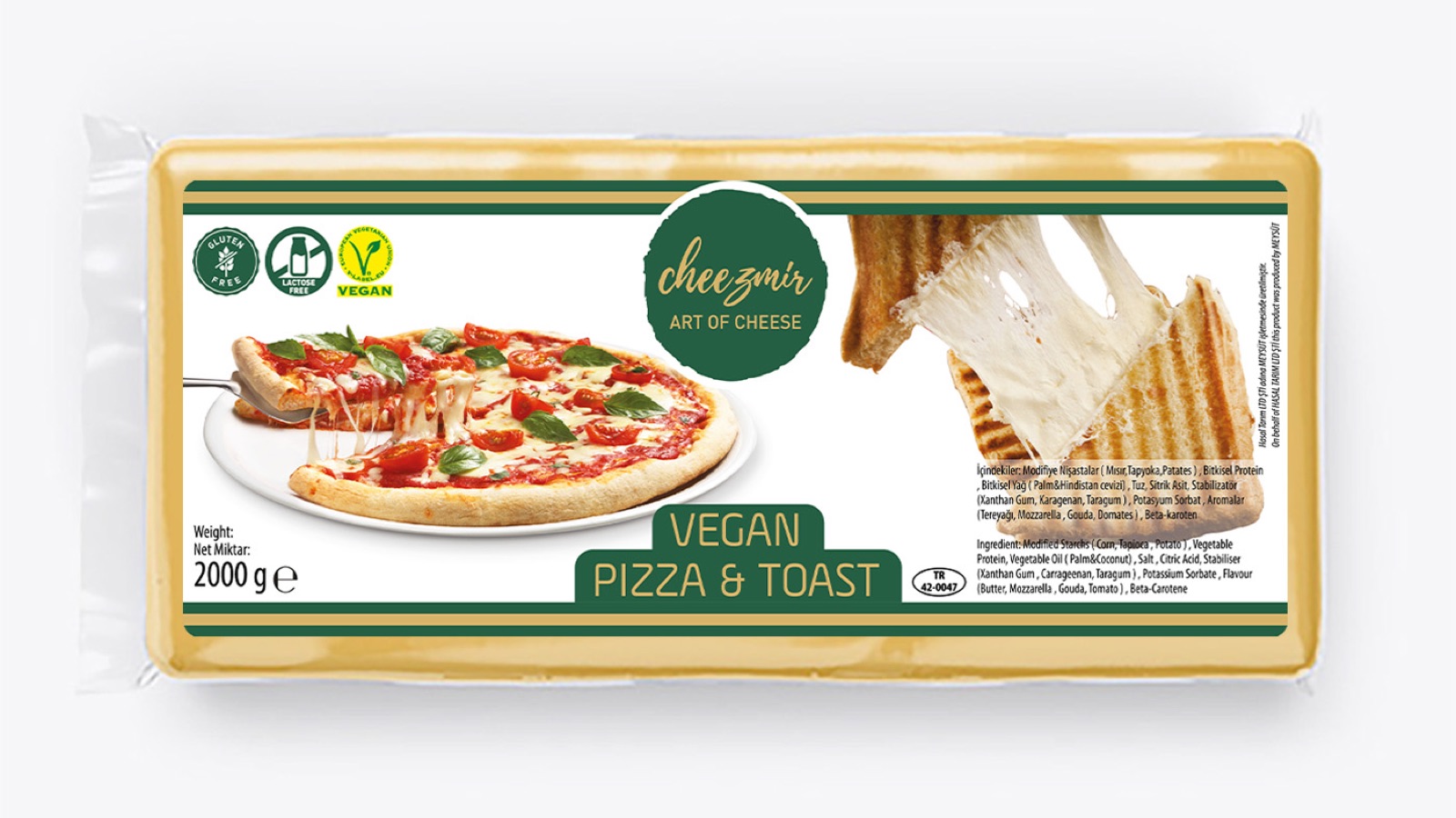 Cheezmir vegan peynir ambalajı — Cheezmir
