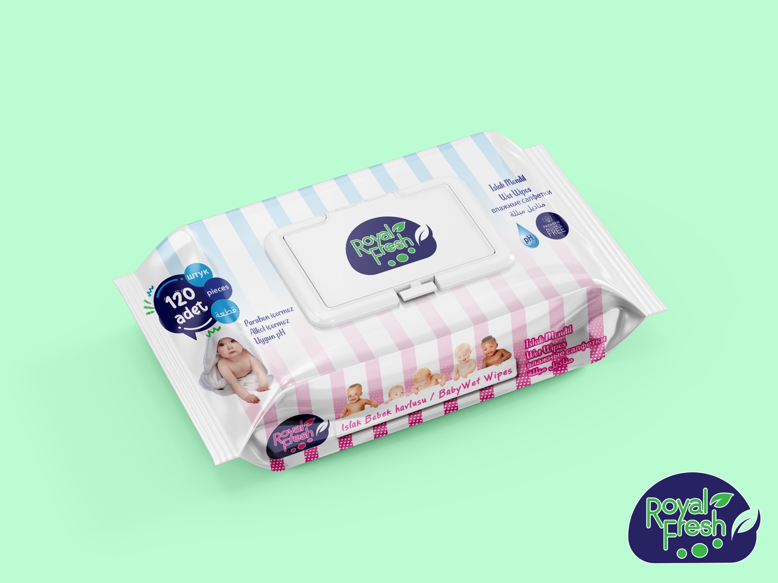 Royal Fresh bebek ıslak mendili — Royal Fresh