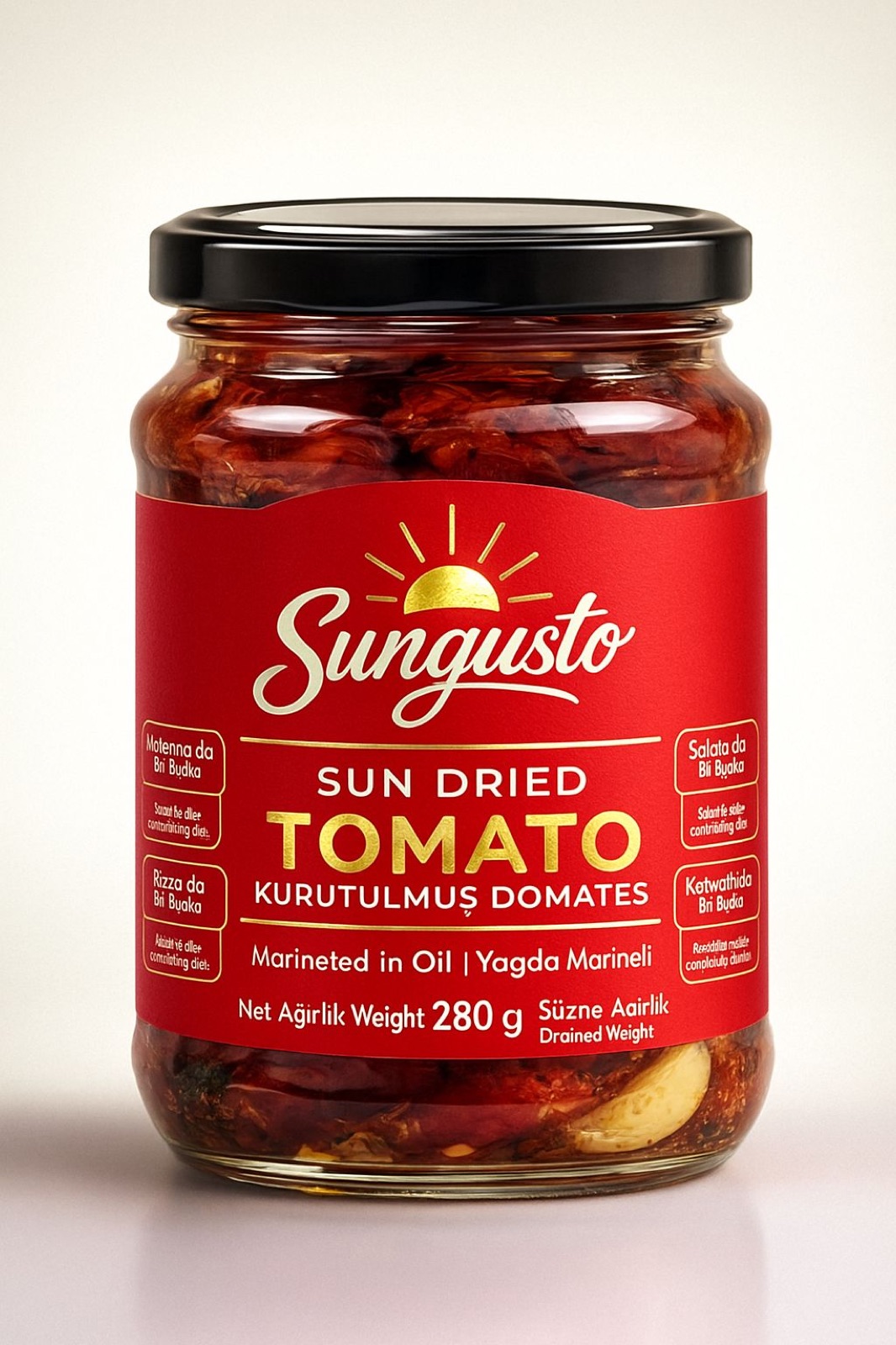 Sungusto konserve ve turşu etiket ailesi — Sungusto