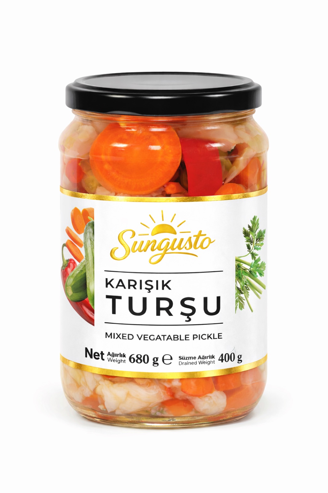 Sungusto konserve ve turşu etiket ailesi — Galeri 4